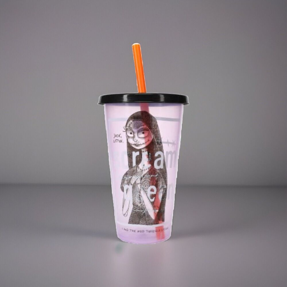 🔥Zak! The Nightmare Before Christmas Tumbler With Lid & Straw 25oz BNWT🔥